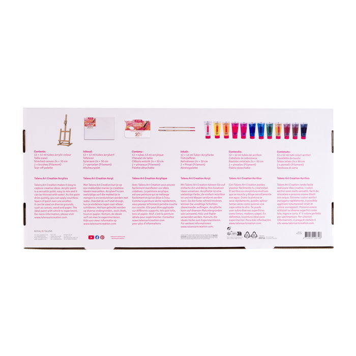 Talens Art Creation Set Acrílico Combi 12 Tubos x 12ml Colores Surtidos
